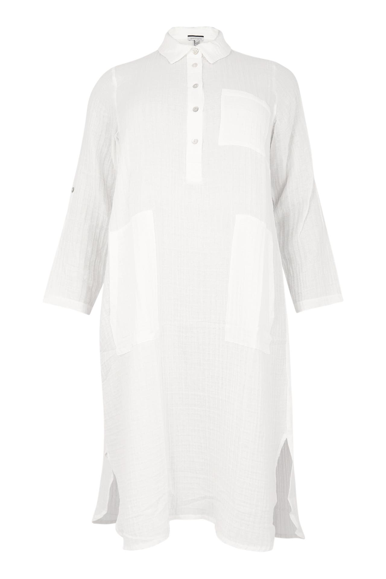 YOEK Casual-Kleid Mit Kragen weiß, Bild 1