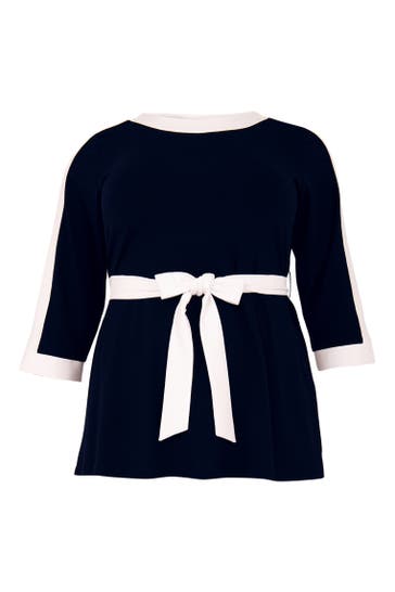 YOEK Tunika mit Druck blau