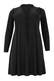 Casual-Kleid mit V-Ausschnitt schwarz