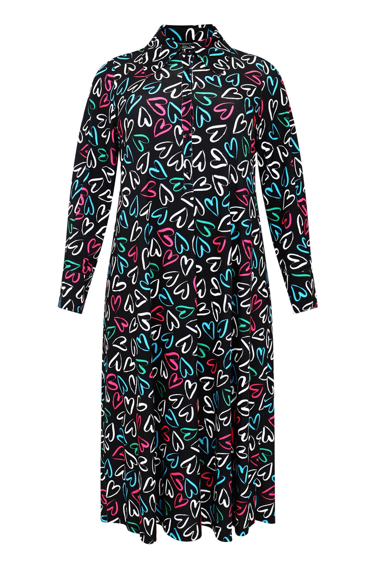 YOEK Blusenshirt Mit Knöpfen schwarz, Bild 1