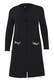 Strickjacke mit Tasche schwarz