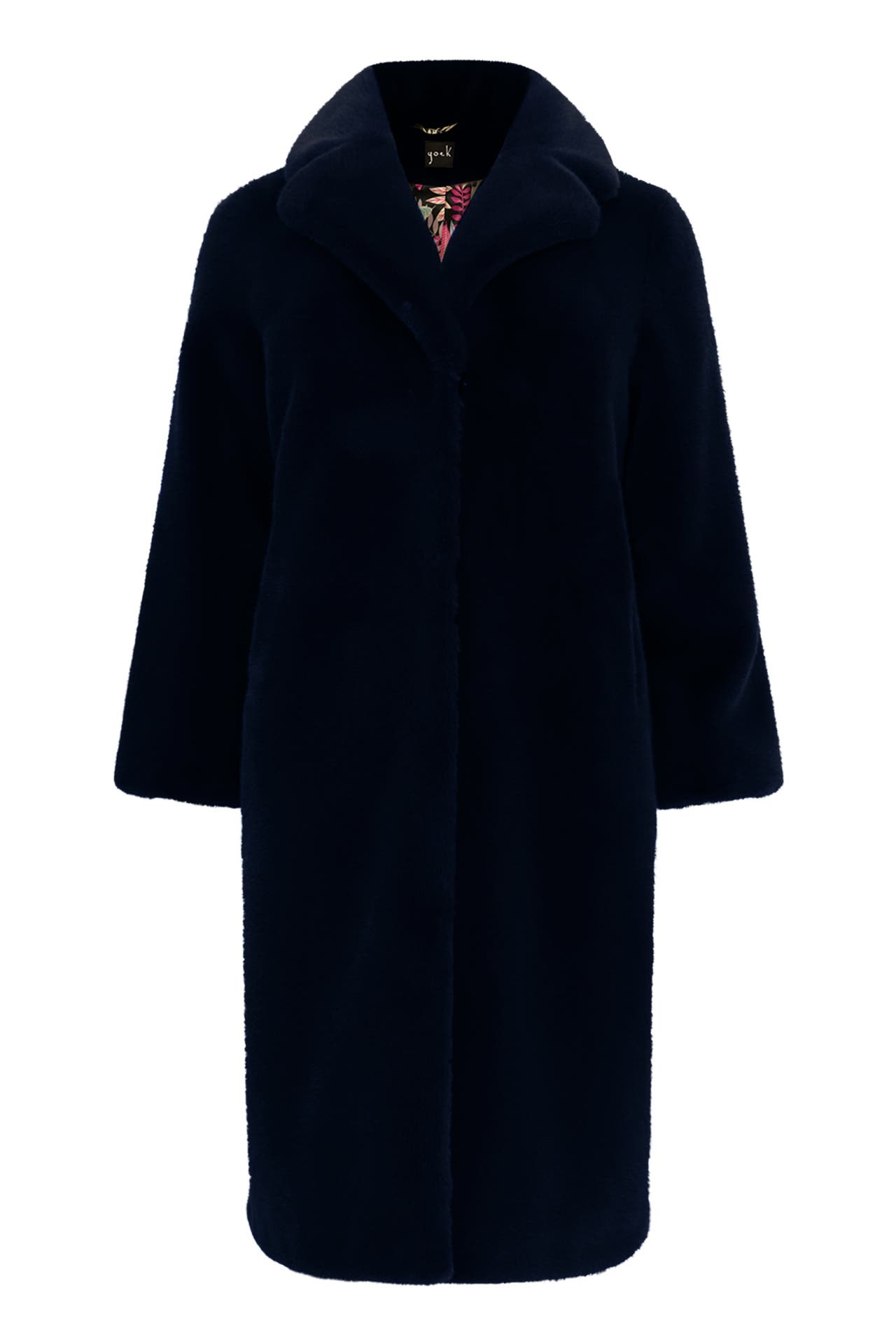 YOEK Mantel Kunstpelz blau, Bild 1