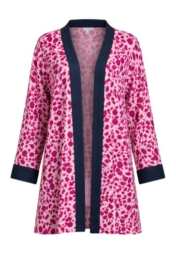 YOEK Strickjacke Flare Fit rosa