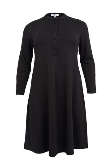 YOEK Midikleid Lockere Passform schwarz