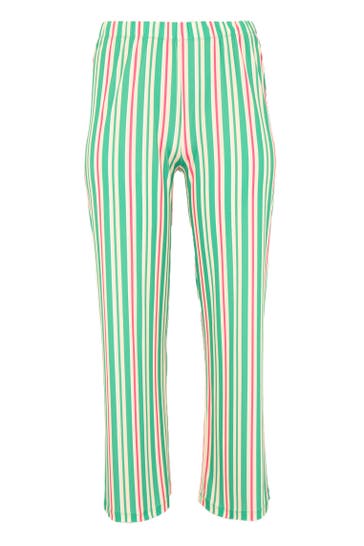 YOEK Stoffhose Flare Fit grün Straight