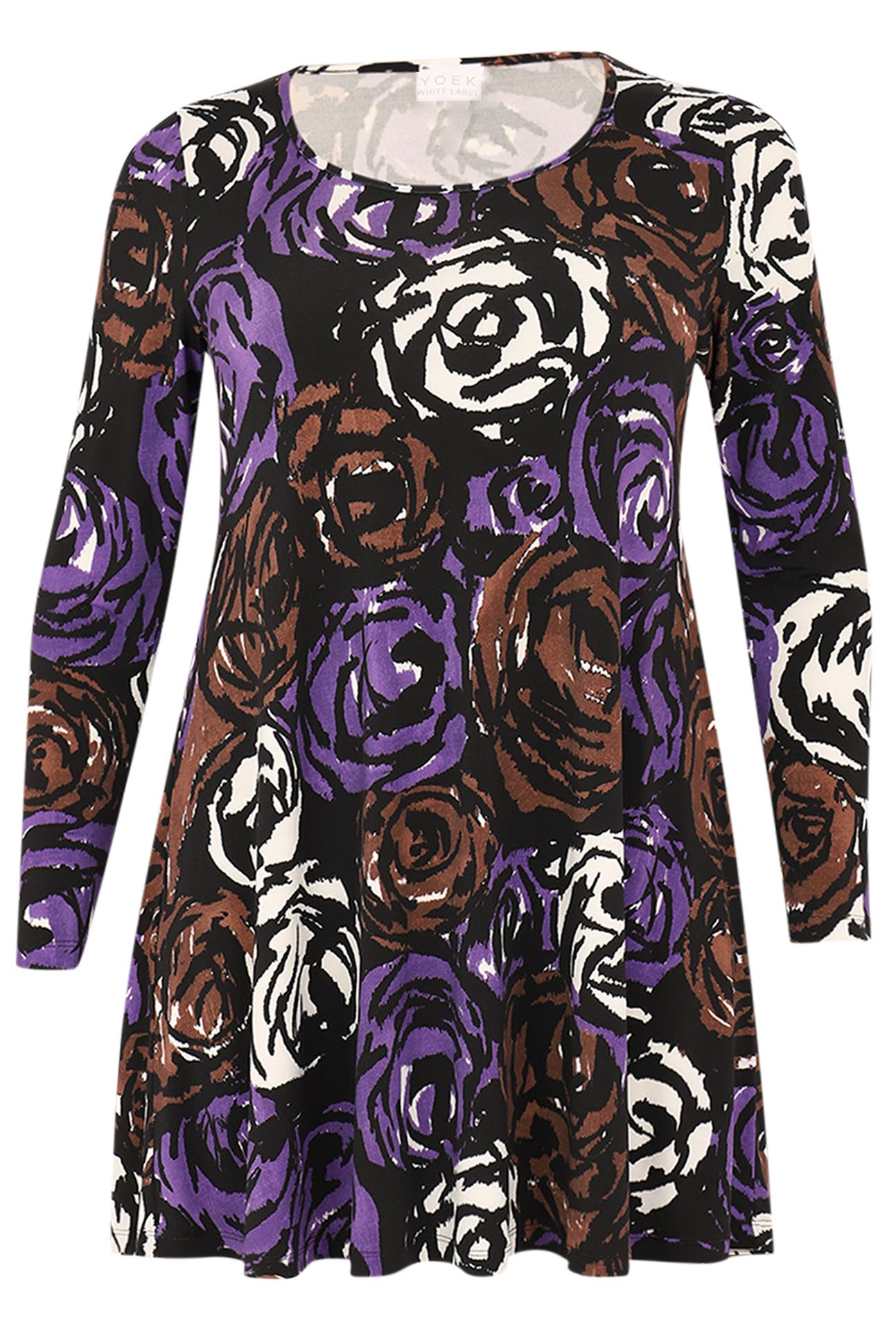 YOEK Tunika mit Druck schwarz, Bild 1