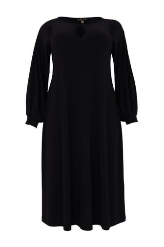 YOEK Midikleid mit Cut-Out schwarz