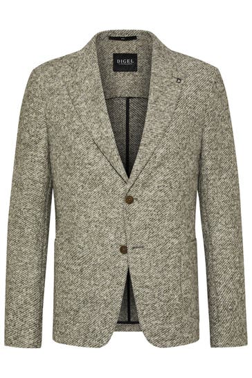 DIGEL Casual-Sakko Kristo-ST Hellgrün Slim Fit