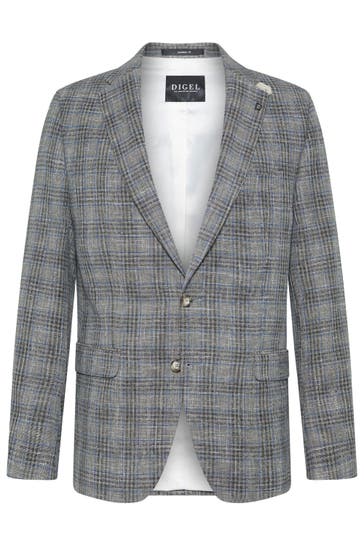 DIGEL Business-Sakko Ezzo-G Graubraun Modern Fit