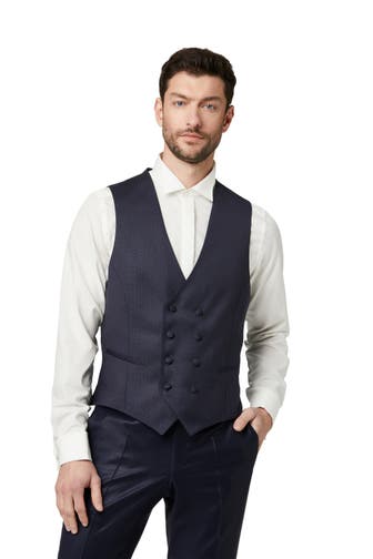 DIGEL Weste Lanny Dunkelblau Slim Fit