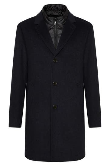 DIGEL Wollmantel Deus Dunkelblau