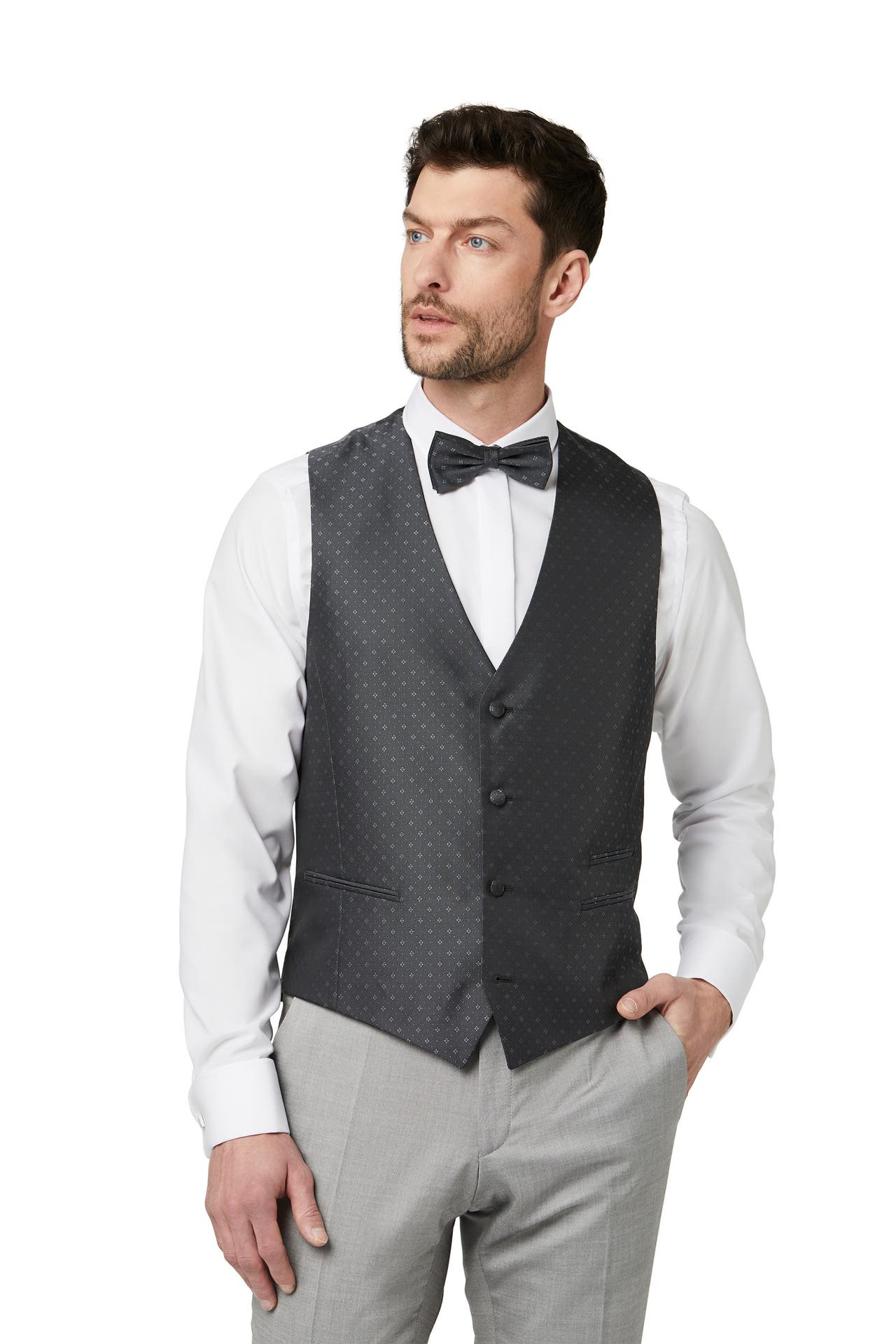 DIGEL Weste Laurent Dunkelgrau Slim Fit, Bild 1