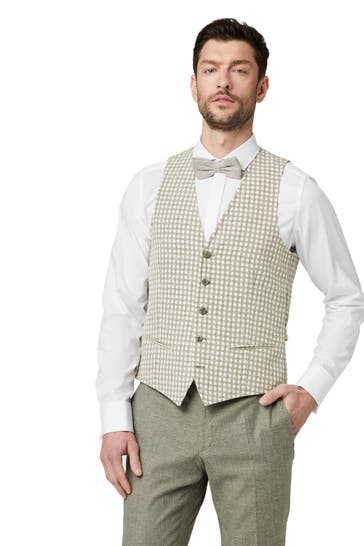 DIGEL Weste Lucien Beige Slim Fit