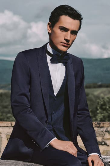 DIGEL Business-Sakko Ringo Mittelblau Slim Fit