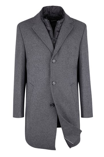 DIGEL Wollmantel Deus Grau