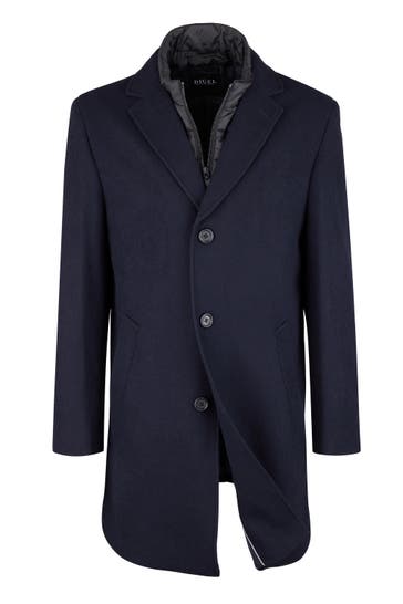 DIGEL Wollmantel Deus Blau