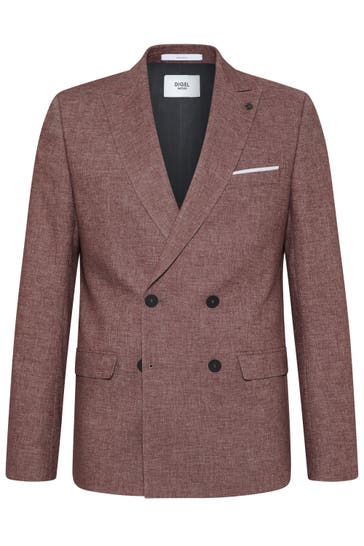 DIGEL Business-Sakko Nash Rotbraun Extra Slim Fit