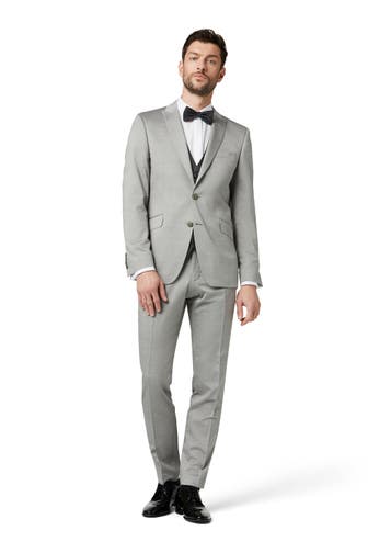DIGEL Anzug Rico Hellgrau Slim Fit