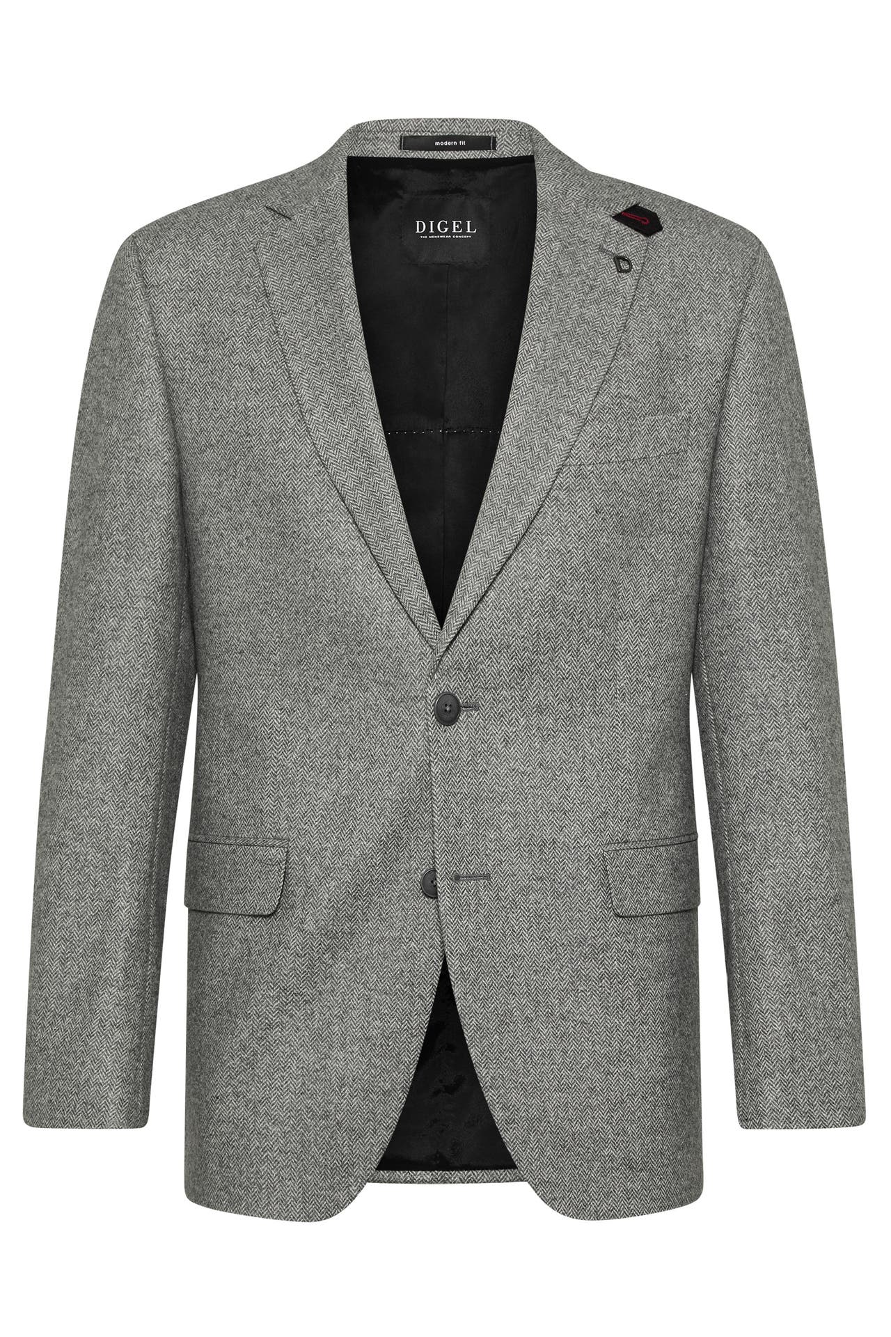 DIGEL Business-Sakko Ezzo-G Grau Modern Fit, Bild 1