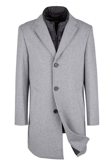 DIGEL Wollmantel Deus Hellgrau