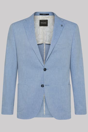 DIGEL Business-Sakko Edward Eisblau Modern Fit