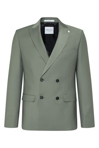 DIGEL Business-Sakko Nash Olivgrün Extra Slim Fit