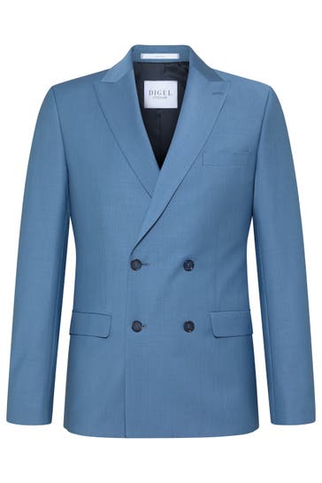 DIGEL Business-Sakko Nash Mittelblau Extra Slim Fit