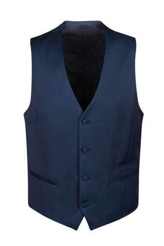 DIGEL Weste Laurent blau Slim Fit