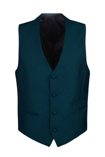 DIGEL Weste Laurent grün Slim Fit