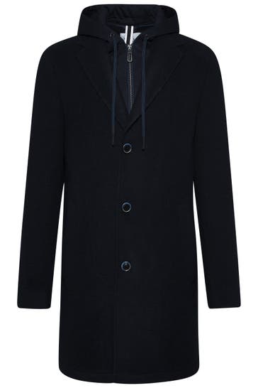 DIGEL Wollmantel Aspen Dunkelblau