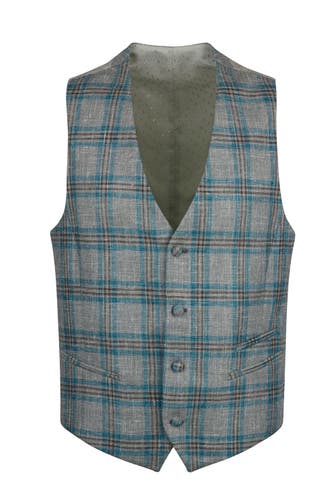 DIGEL Weste Laurent grün Slim Fit