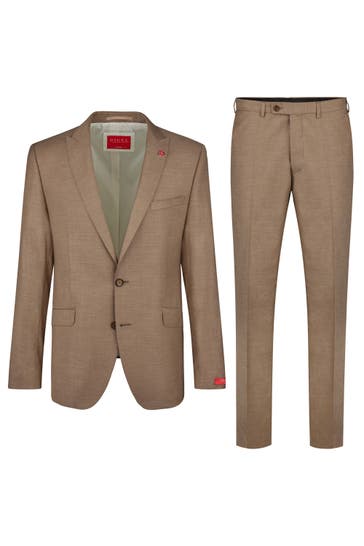 DIGEL Anzug Rico beige Slim Fit