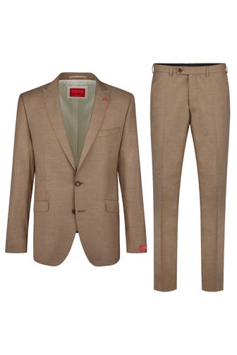 DIGEL Anzug Rico beige Slim Fit