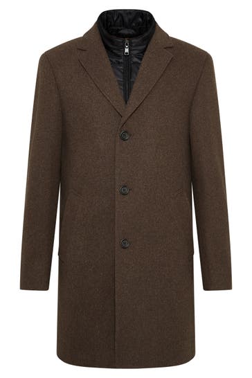 DIGEL Wollmantel Deus Dunkelbraun