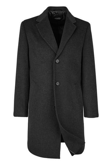 DIGEL Wollmantel Dax Dunkelgrau