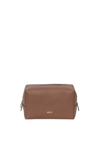ABRO Kulturbeutel KOSMETIKTASCHE camel