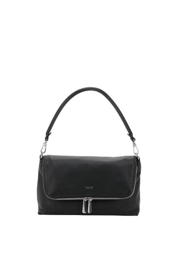 ABRO Schultertasche BIKER black/nickel