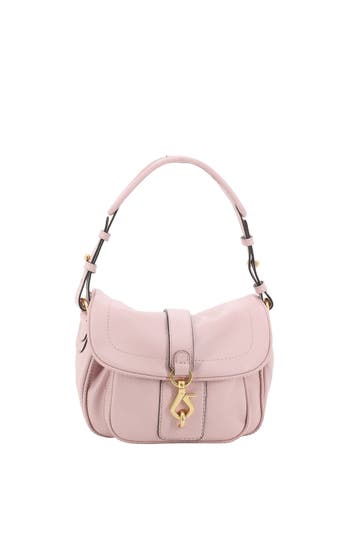 ABRO Schultertasche STAR SADDLE rosa