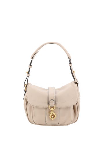 ABRO Schultertasche STAR SADDLE natural