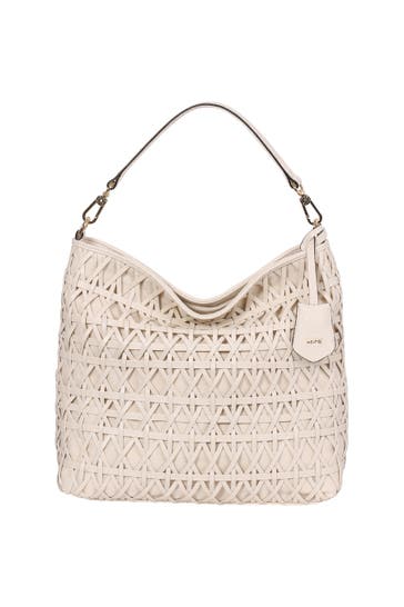 ABRO Schultertasche LARA beige