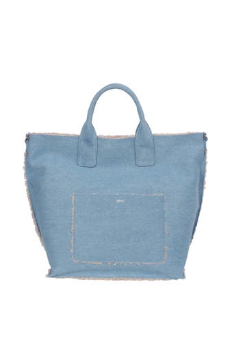 ABRO Shopper RAQUEL light blue/taupe