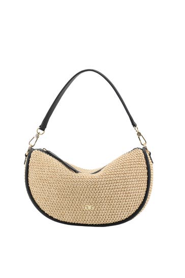 ABRO Schultertasche WILLOW natural/black