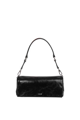 ABRO Schultertasche MILA black/nickel
