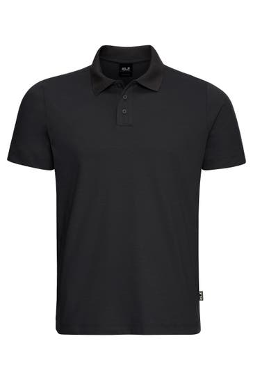 JACK WOLFSKIN Polo-Shirt black
