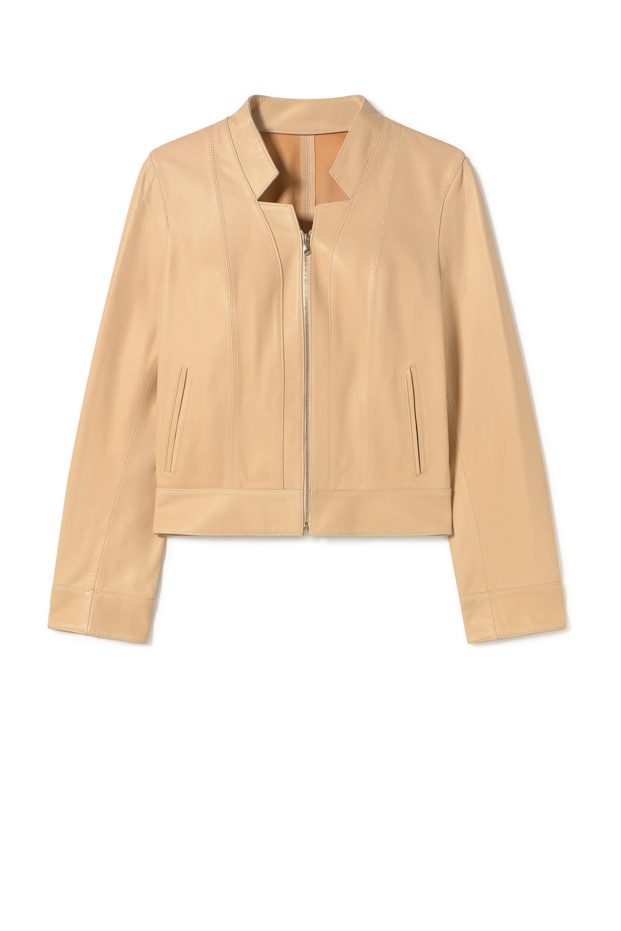 LOTTUSSE Lederjacke Barcelona Beige, Bild 1