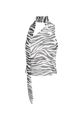 MYMO Blusenshirt white black