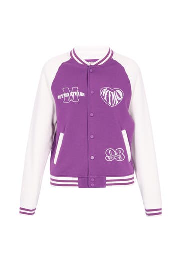 MYMO Übergangsjacke offwhite purple