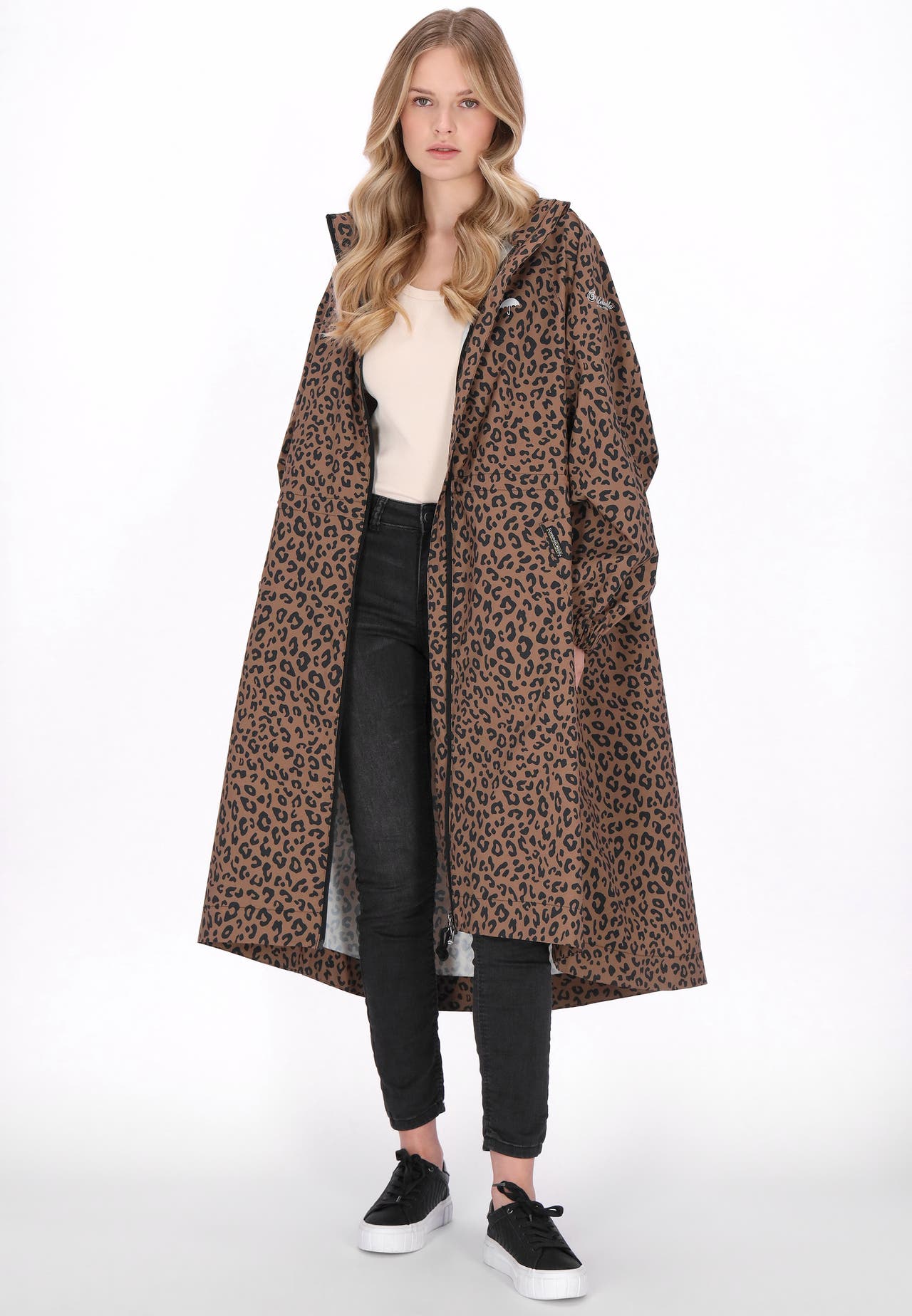 SCHMUDDELWEDDA Regenjacke dark beige black leo, Bild 1