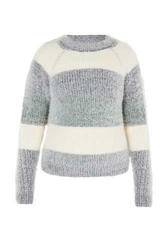 MYMO Pullover Creme Mehrfarbig