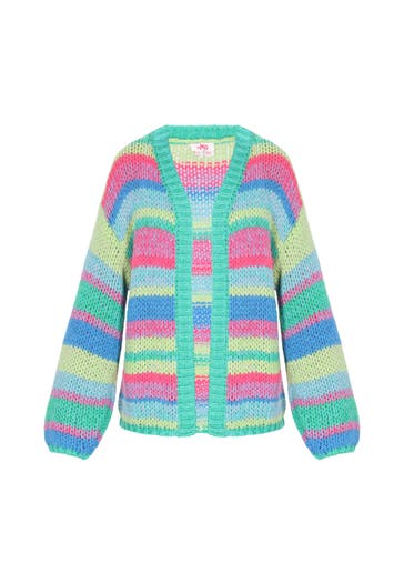 MYMO Strickjacke blue multicolor